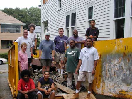 cleanup day, Cambria Road