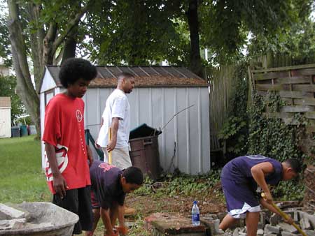 cleanup day, Cambria Road