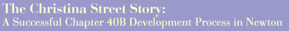 The Christina Street Story